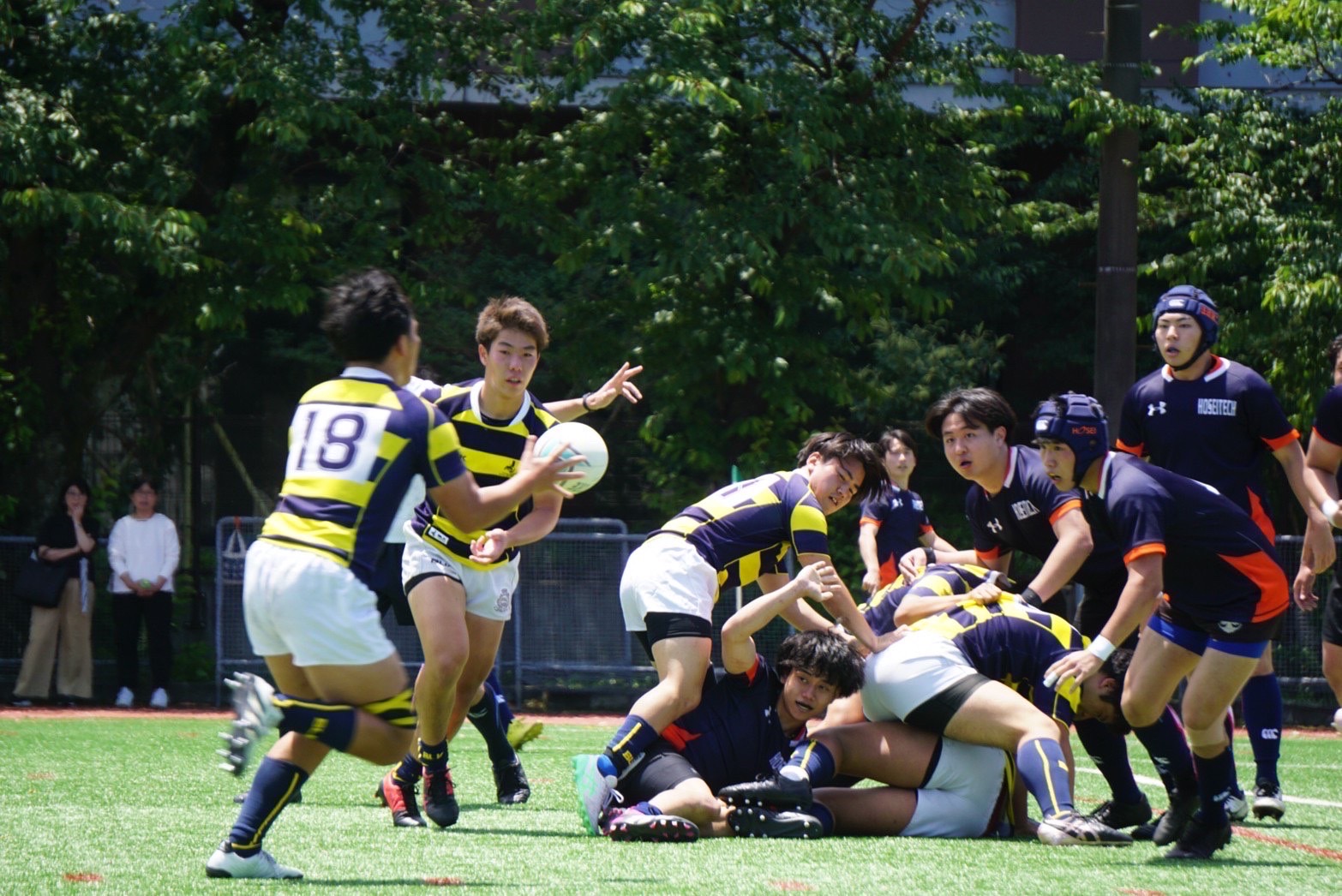 東京農大二高ラグビー部ヤッケ ピステ